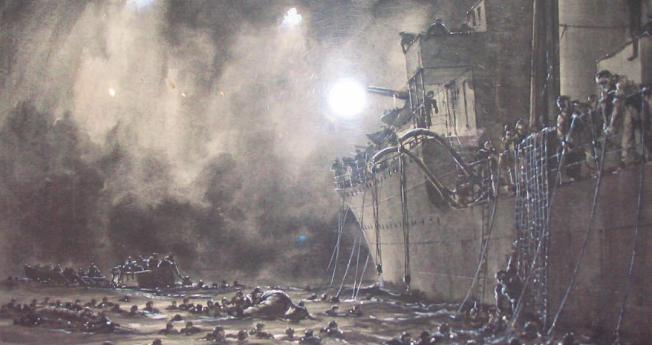 Athabaskan sinking 1944