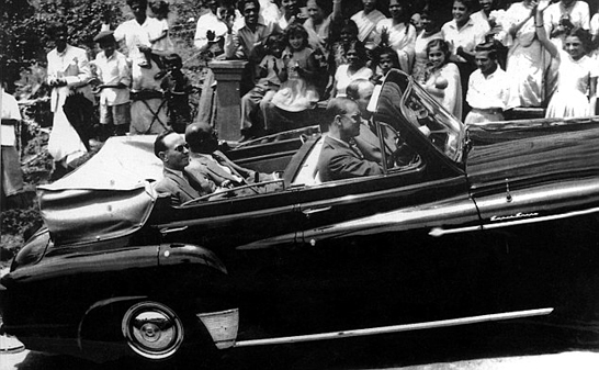 Prince Philip in Ceylon in 1954 during the Royal Visit to the island.